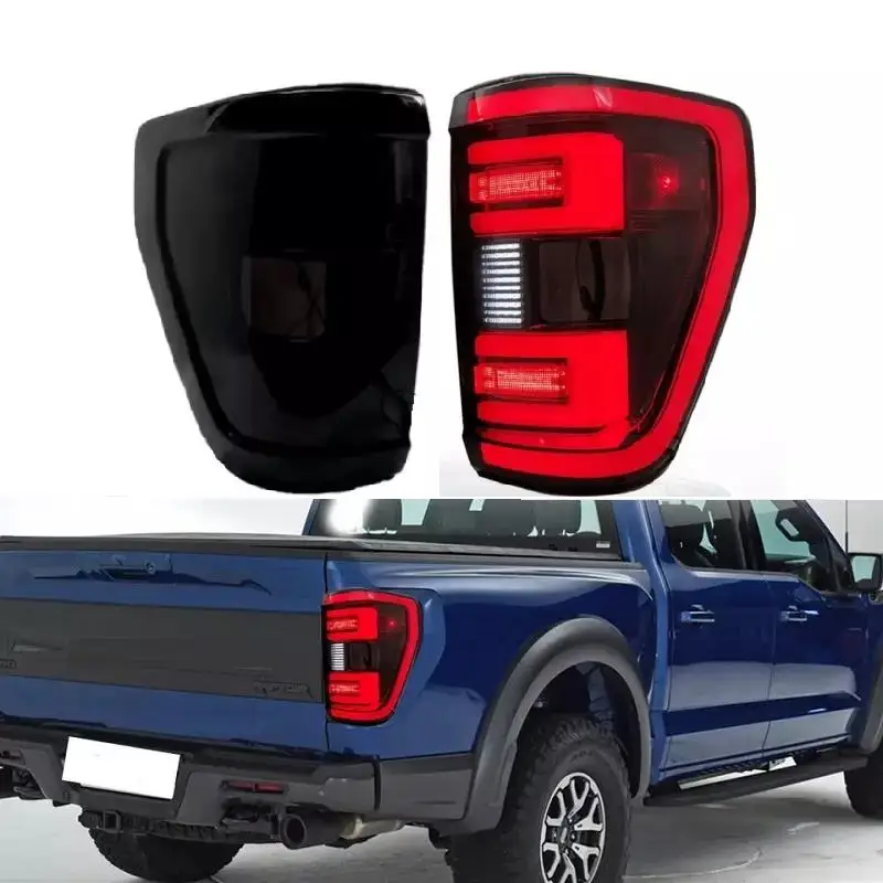 Car Rear Taillight Tail Lights Fit For Toyota F150 2021 2022 2023 Red Color Left/ Right LHD Rear Brake Reversing Lamp