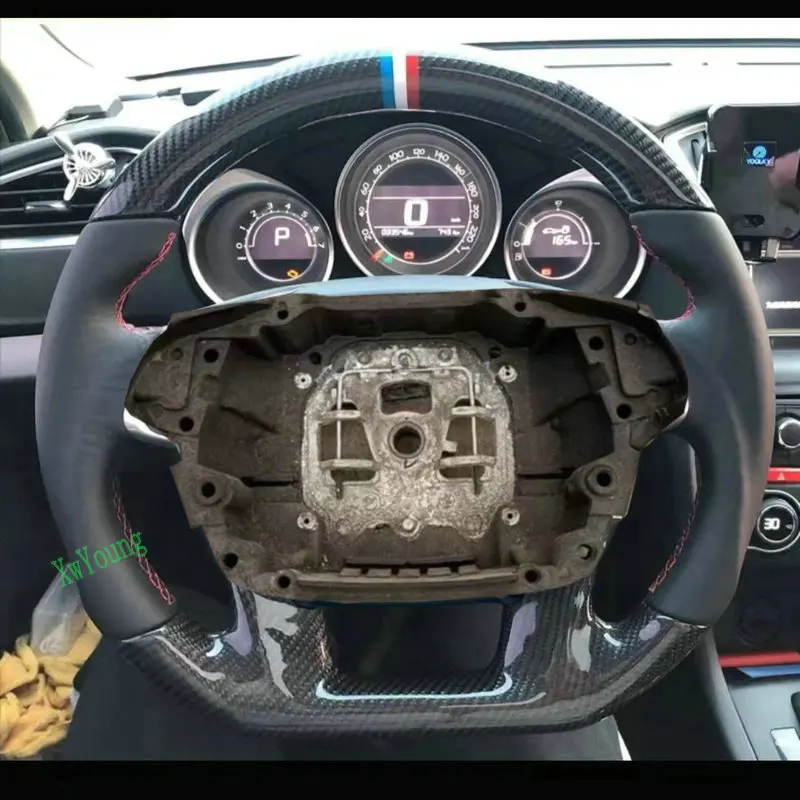 For Peugeot Citroen C4 B7 C4L DS4 Customized 100% Real Carbon Fiber Car Steering Wheel