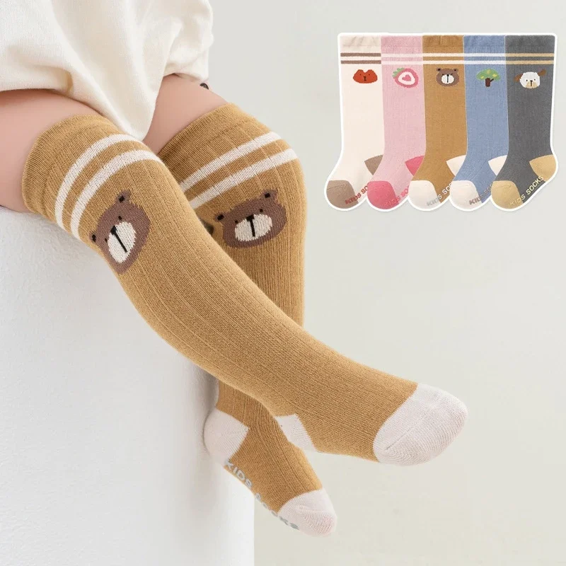 

Kids Soft Fashion Cartoon Home Socks Baby Knee High Stockings Long Socks for Children Toddler Boys Girls School Uniform Socks