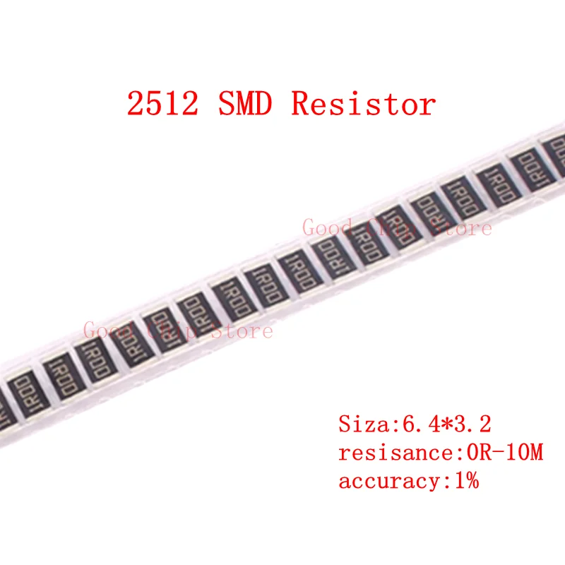 50Pcs 1% 2512 Smd R…