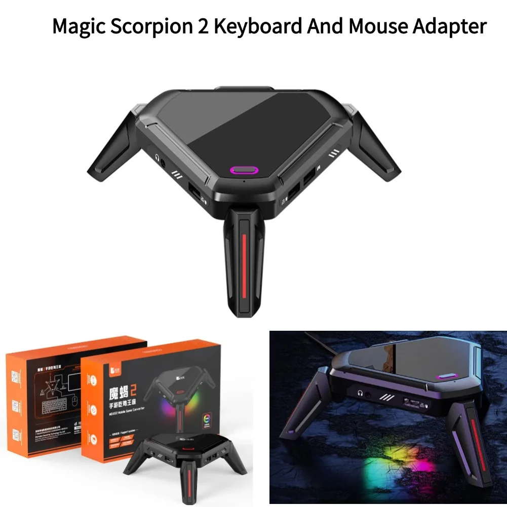 Magic Scorpion Keyboard And Mouse Adapter Gamwing Mix SE/Elite Keyboard Mouse Converter For Android for PS5 PS4 X360 MX200sx 2