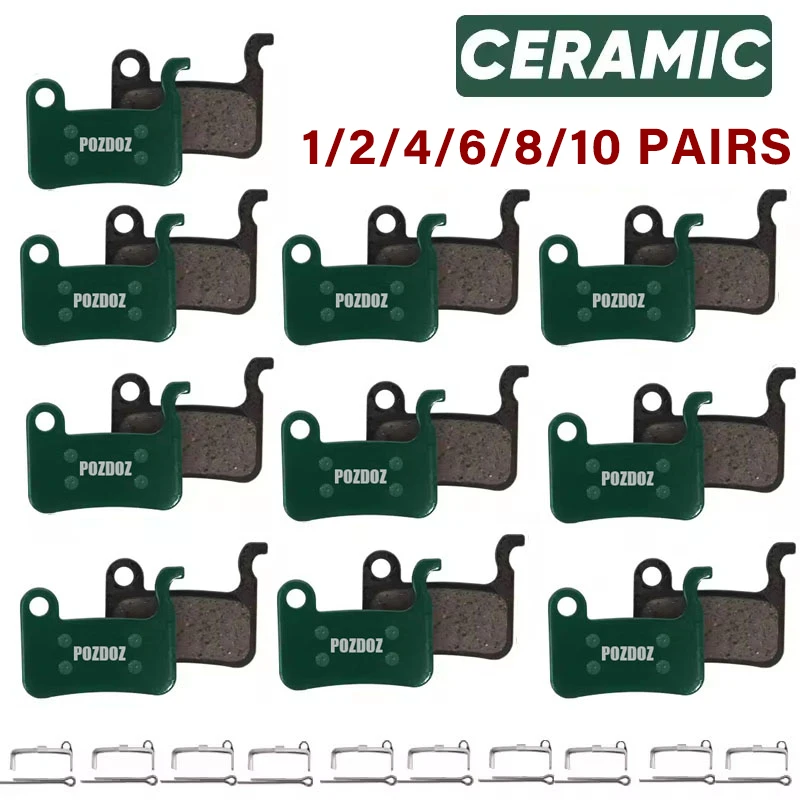 POZDOZ Pastiglie freno a disco idraulico in ceramica per SHIMANO A01S M06 M07 Bici da strada MTB Pastiglie freno da ciclismo Parti bici resistenti all'usura