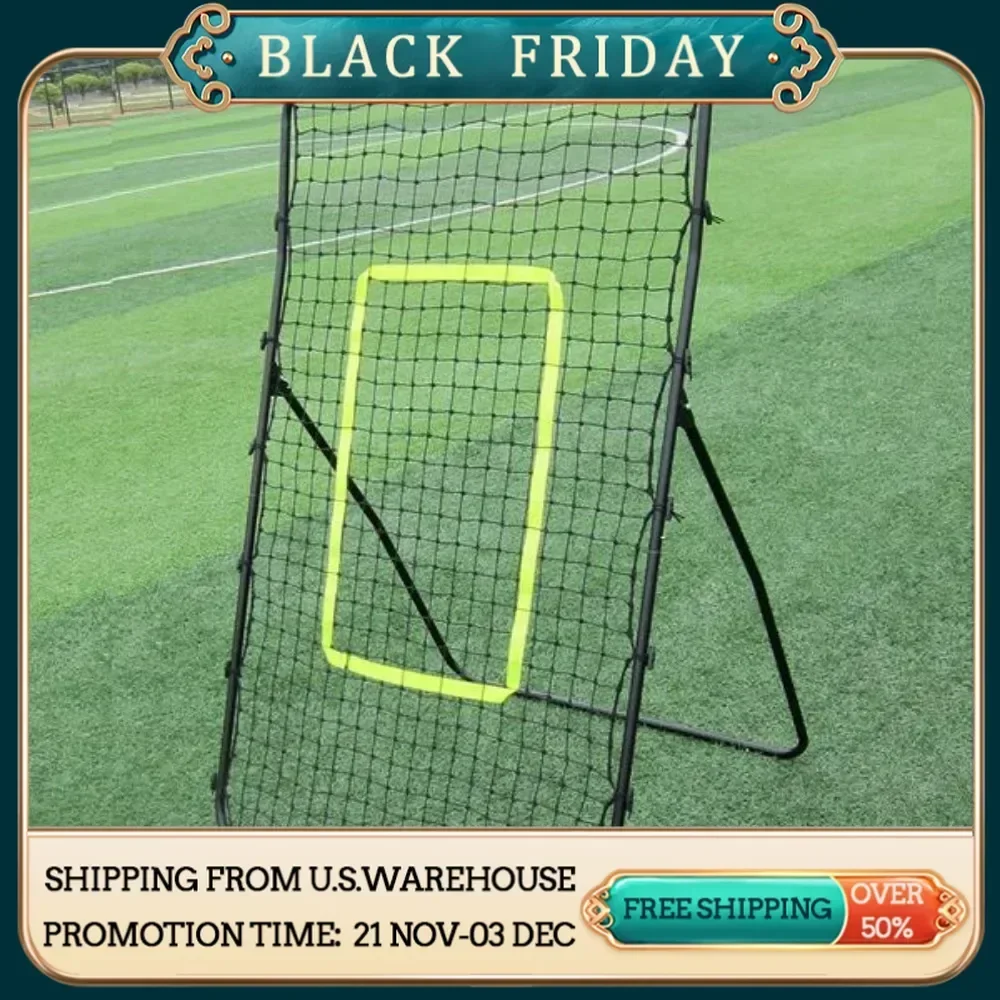 

Professional Galvanized Steel Pipe Rebound Soccer/Baseball Goal Black