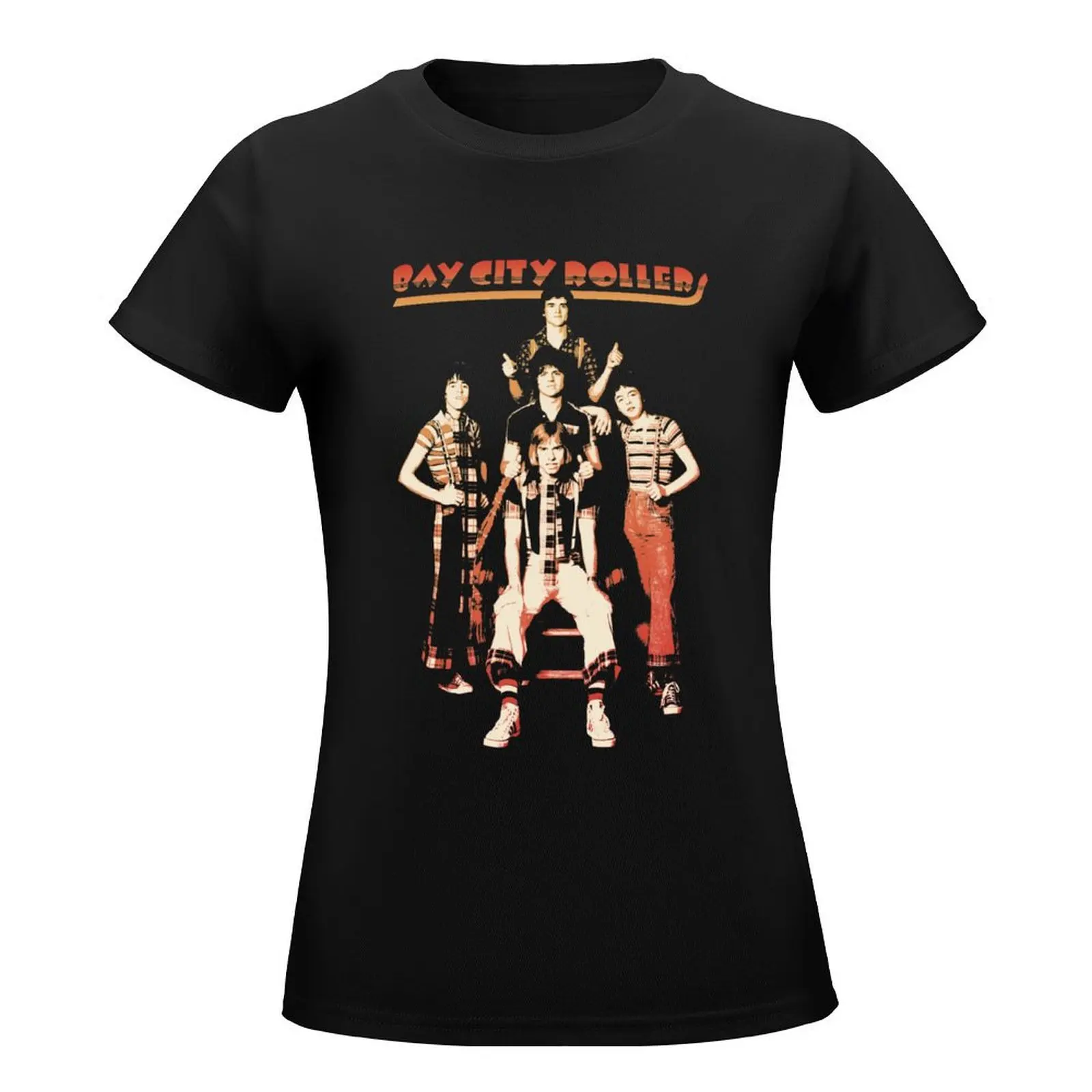 Bay City Rollers T-Shirt Short sleeve tee vintage clothes cute tops oversized clothes for Women