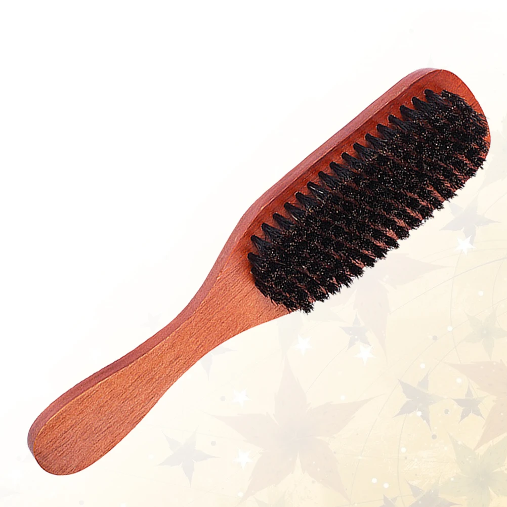 

Bristle Comb Wooden Handle Detangle Hair Styling Tool Salon Home Bristle Brush Use Eco Durable Practical Travel