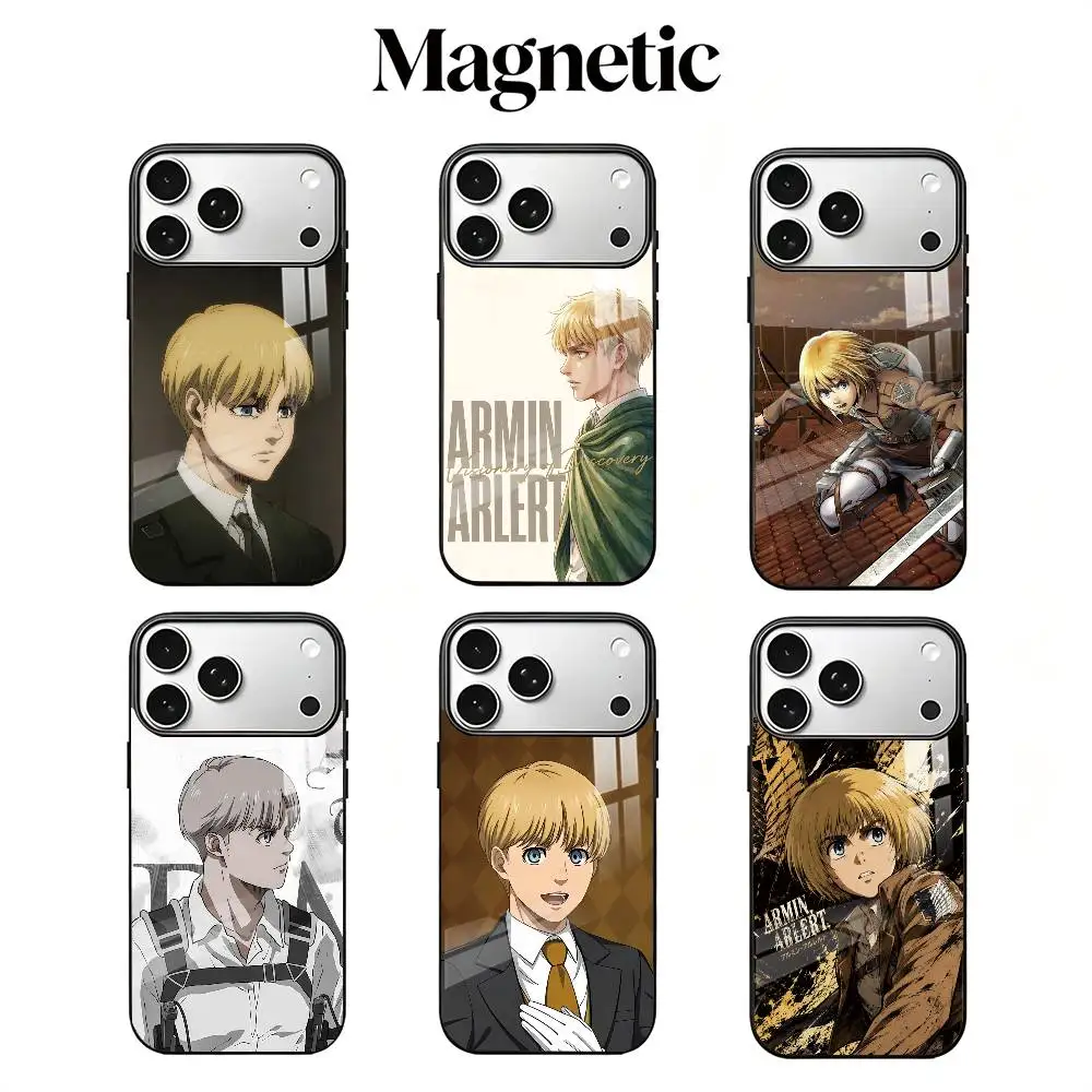 capa-para-iphone-17-16-15-14-13-12-11-plus-pro-com-design-inspirado-em-«ataque-dos-titas»-de-armin-arlert-compativel-com-carregamento-sem-fios-magnetico