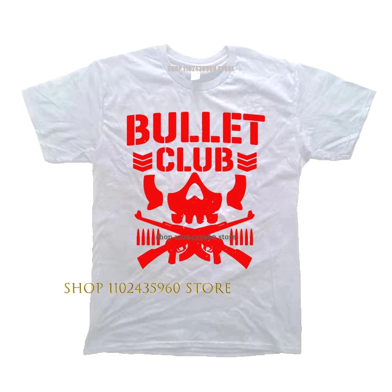 Bullet Club Print Graphic T-shirt Men's Women's Leisure Street Short Sleeve T-shirt Fashion Rock T-shirt Men Clothing