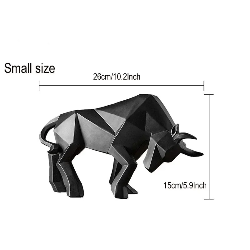 Nordic Resin Bull Statue 10
