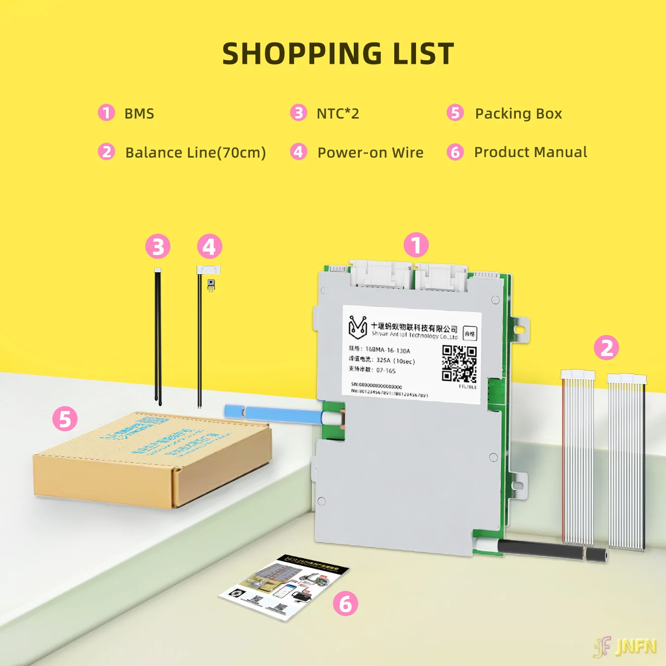 Smart BMS 7S 8S 10S 13S 16S LiFePO4/Li-Ion 80A-400A con bilanciamento, BT/RS485 e LCD - Scheda PCB di protezione ricarica batteria 18650
