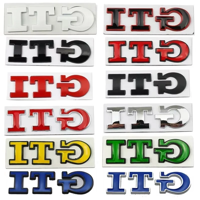 المعادن GTI شعار سيارة الخلفي الجذع شعار الجانب ملصق ل Volkswagen VW Golf 4 5 6 7 8 Polo Jetta Tiguan Passat T-Roc MK2 MK5 MK7