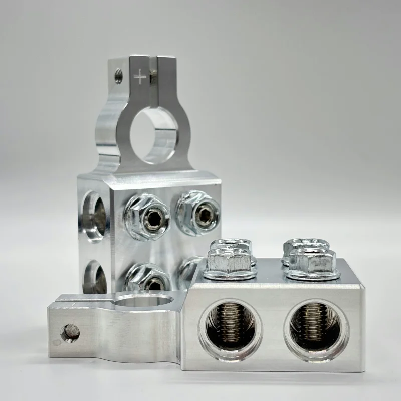 8-Way Lead Acid Battery Terminal Connector, SAE/DIN/EN Tapered Top Post Positive and Negative - Detail 1