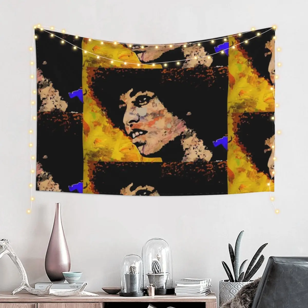 ANGELA DAVIS-4C Tapestry Things To Decorate The Room Carpet Wall Room Decor Tapestry