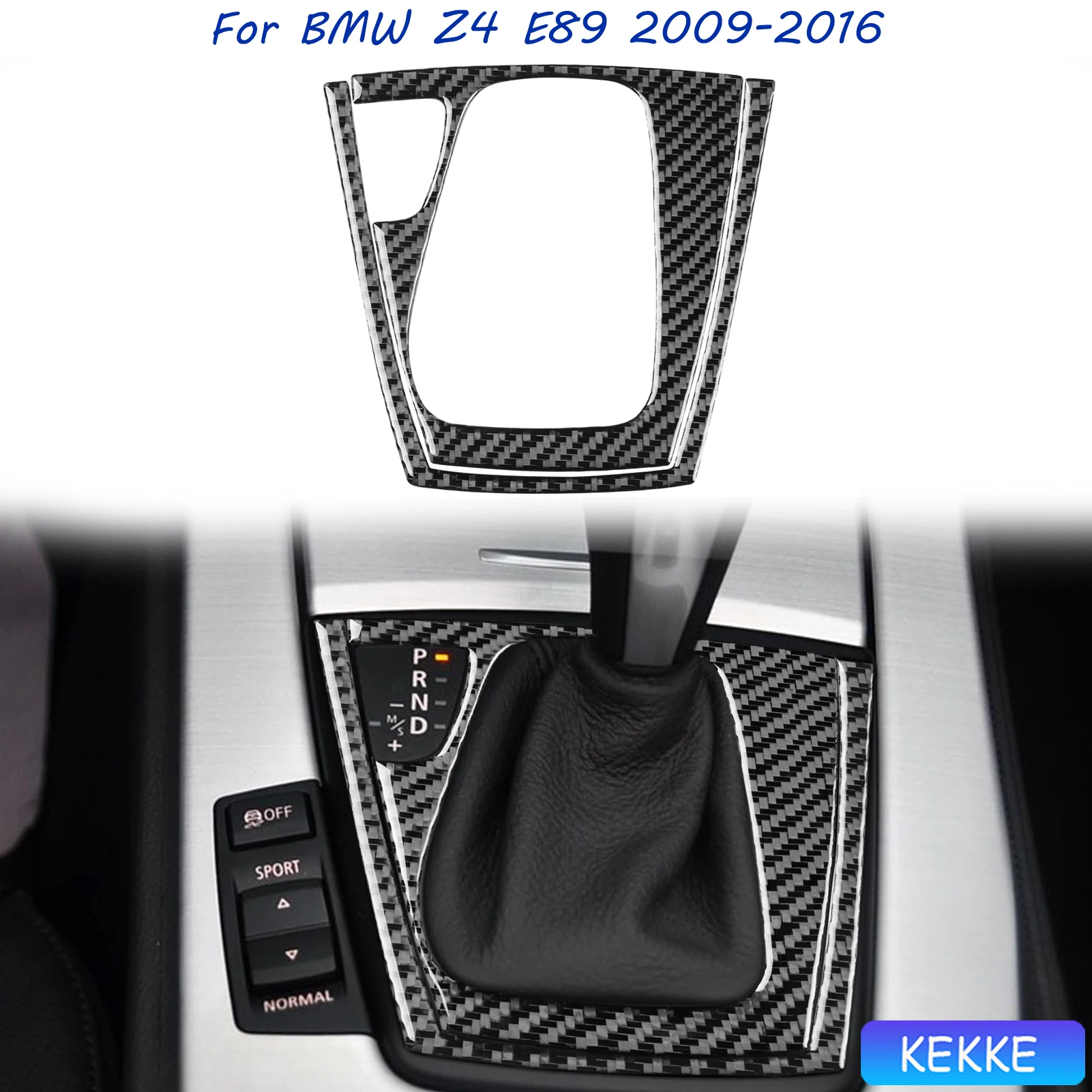 

For BMW Z4 E89 2009-2016 Car Central Console Gear Shift Panel Trim Cover Sticker Carbon Fiber Decoration Interior Accessories