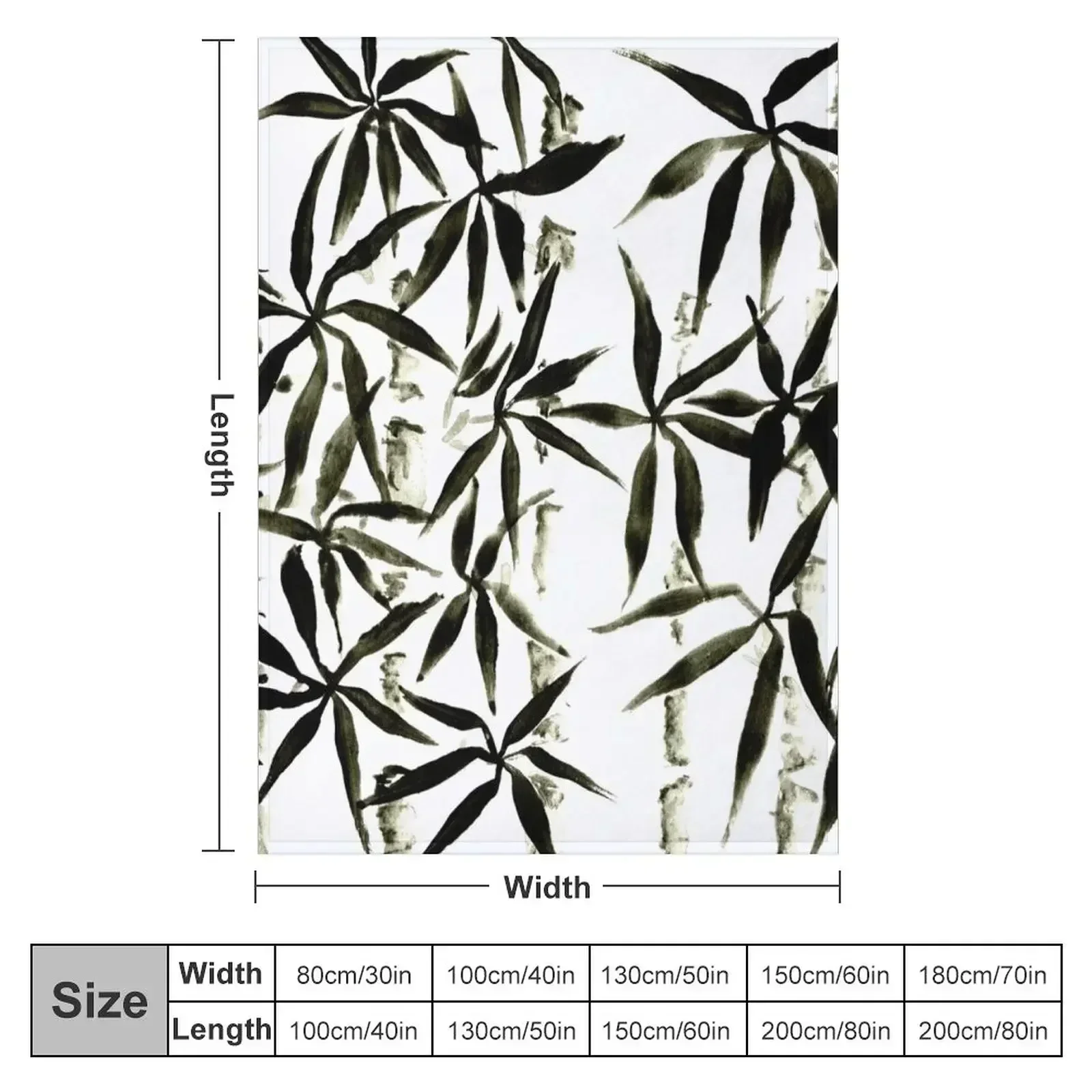 Bamboo forest Throw Blanket heavy to sleep Weighted Single Hairy Blankets