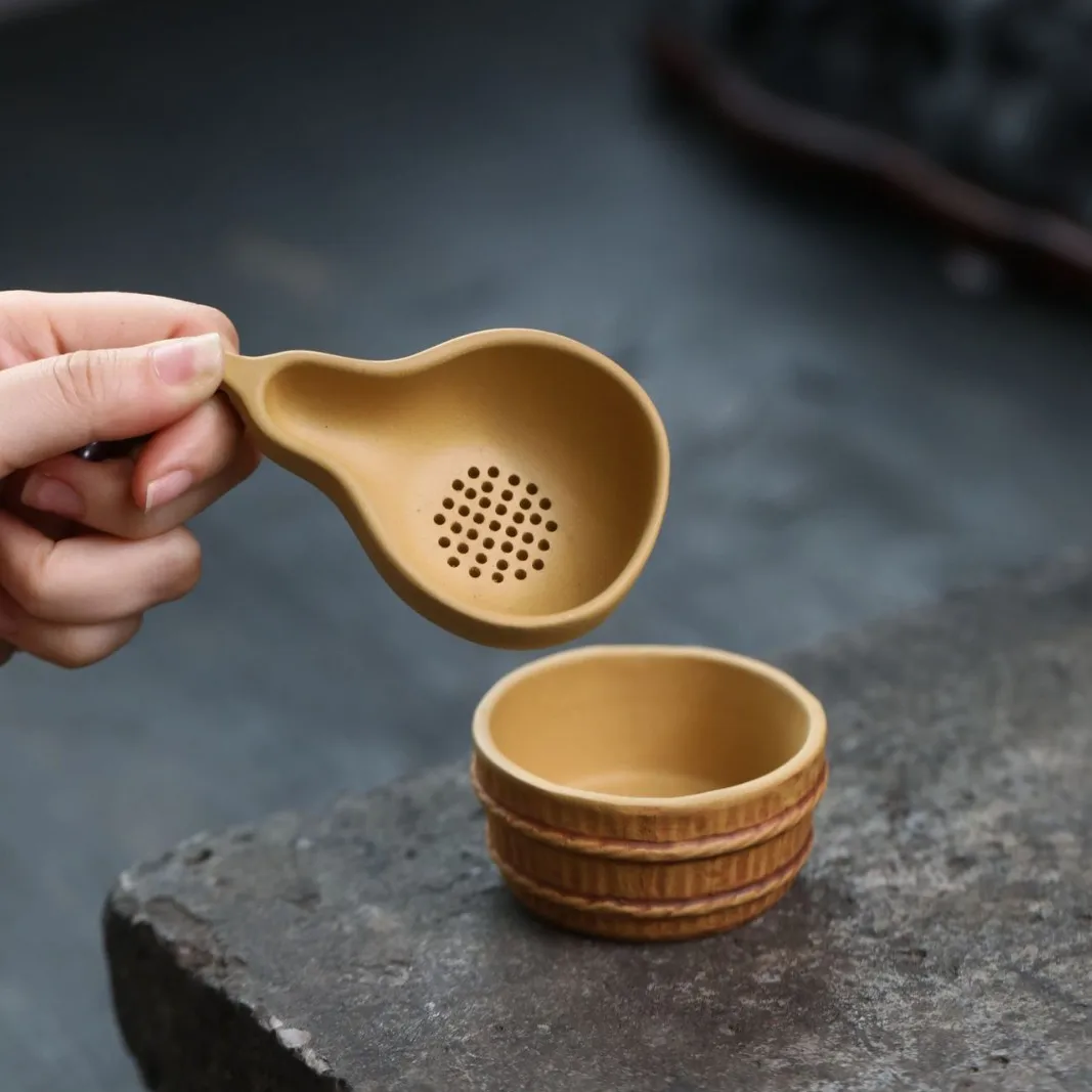 

Yixing Zisha Strainer Household Creative Gourd Ladle Kung Fu Tea Set Filter Accessories