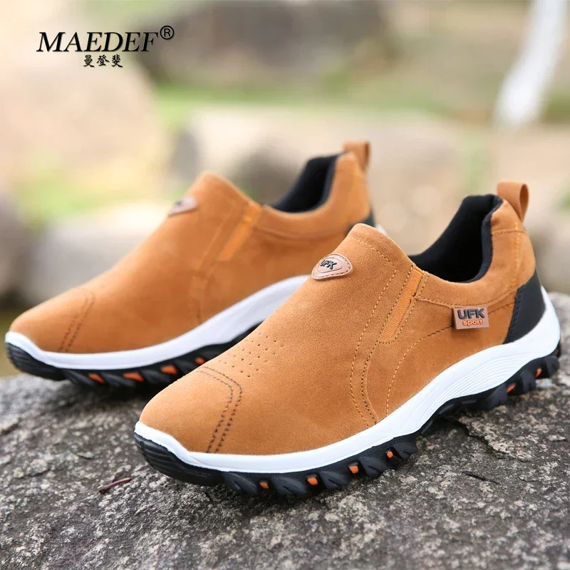 MAEDEF Casual Men\'s Shoes Man Sneakers Vulcanized Shoe Outdoor Walking Sneaker Anti Slip Lightweight and Comfortable Men\'s Shoes