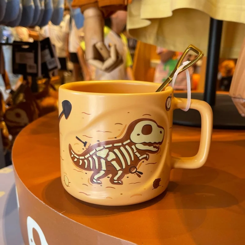 Universal Studios Jurassic dinosaur egg drink cup, Velociraptor popcorn commemorative bucket, children's birthday gift