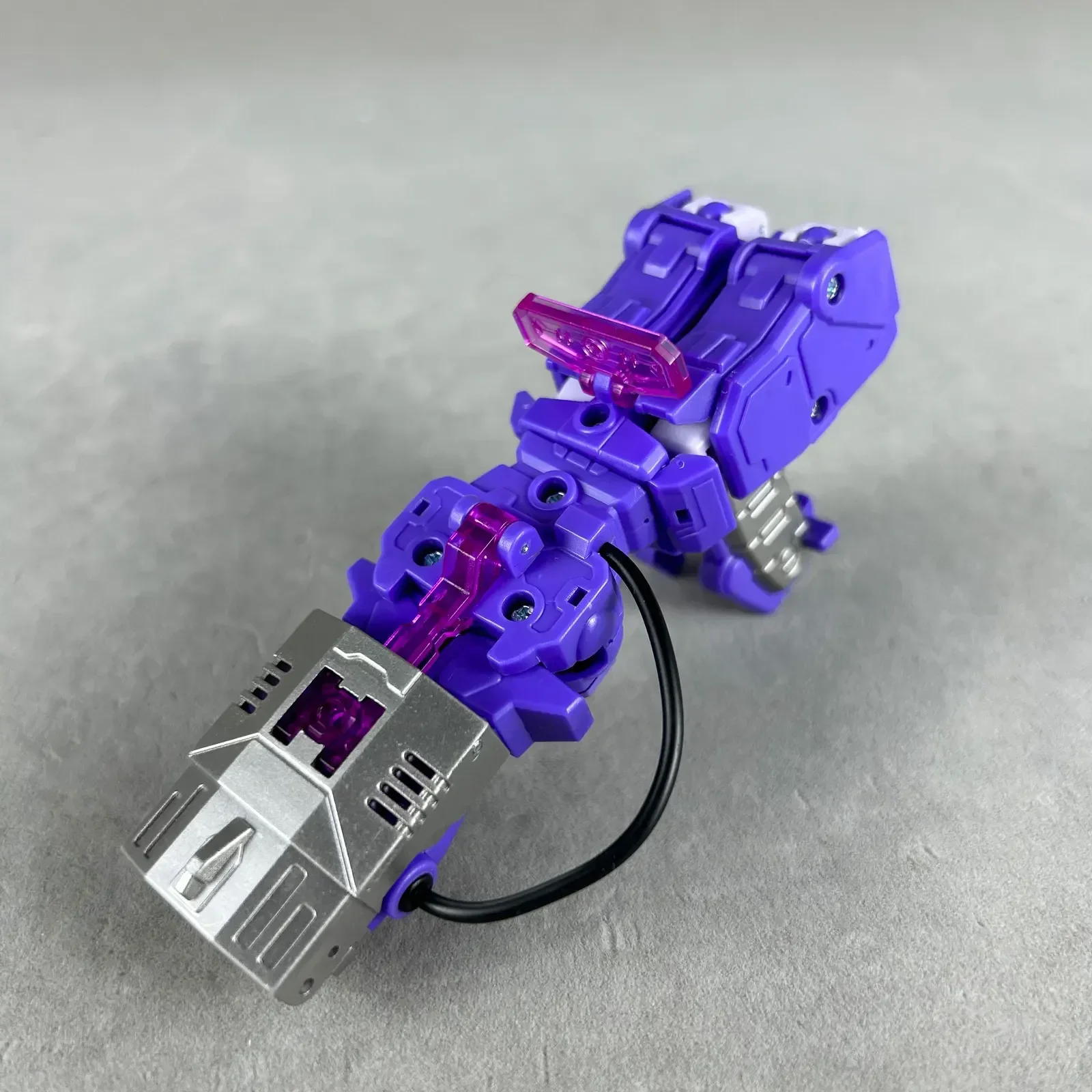 Em estoque transformando brinquedos pockettoys pt03 shockwave g1 versão animada pequena escala robô modelo figuras de ação coleção presente