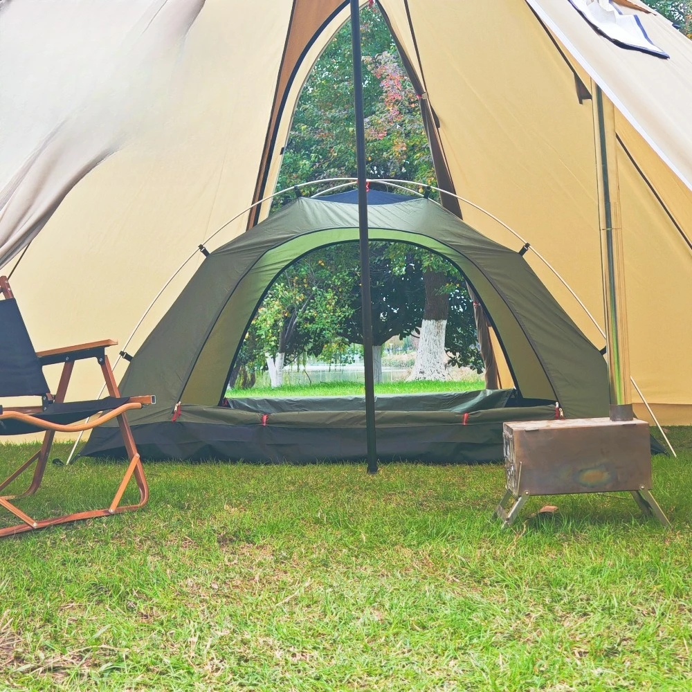 Self-standing field camping aluminum pole mountaineering equipment anti-mosquito winter winter warm inner tent