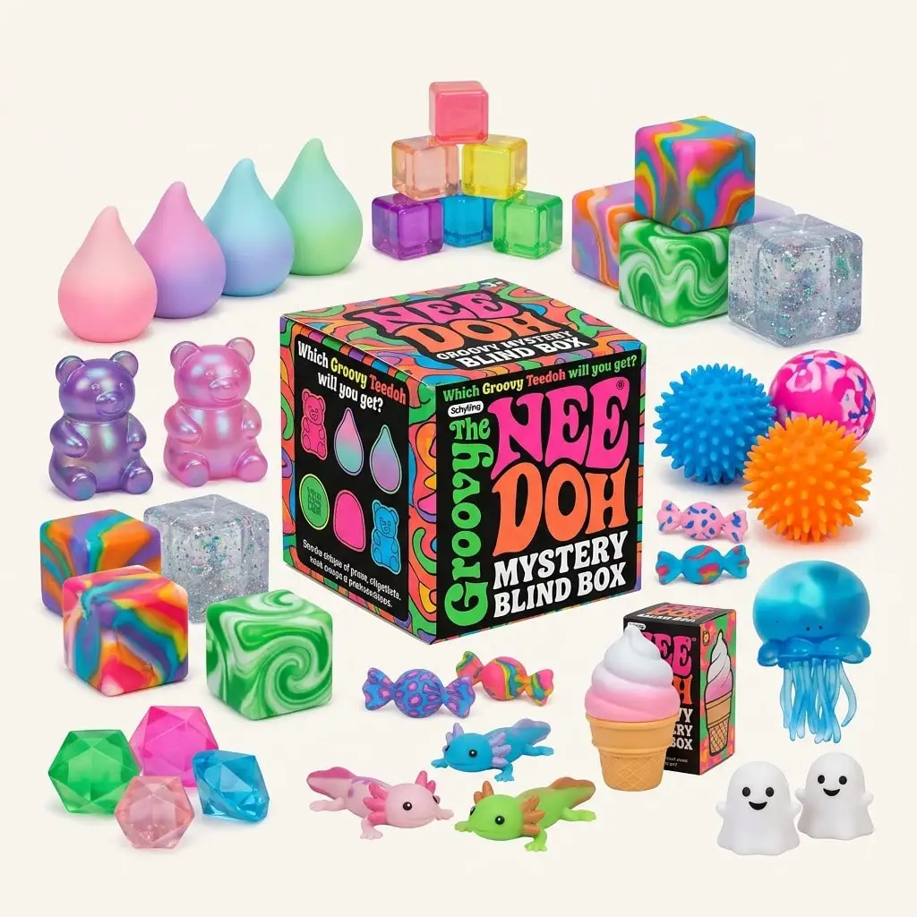 

Surprise Toy Box: A Themed Blind Box Filled With Fun Surprises. It Contains Glittery Blocks, Tri-Color Blocks, Tri-Color Popsicles, And Jellyfish-Shaped Toys. Combining Stress-Relief Benefits Making Them The Perfect Gift For Surprise Parties.