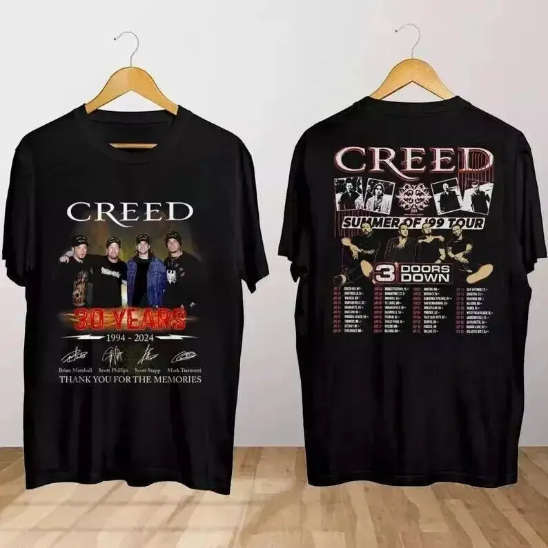 

Creed 2024 Tour Summer of ’99 Tour T Shirt, Creed Band Shirt For Men Women