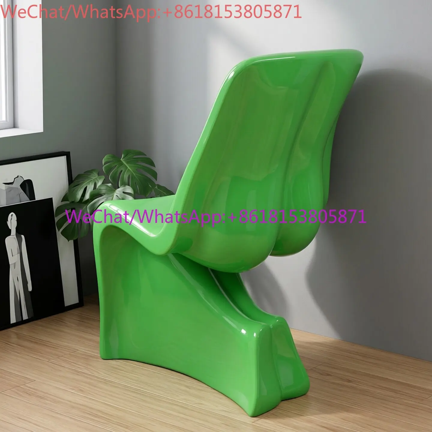 Personalized art modeling chair FRP beauty chair beautiful man  beautiful woman designer fashion