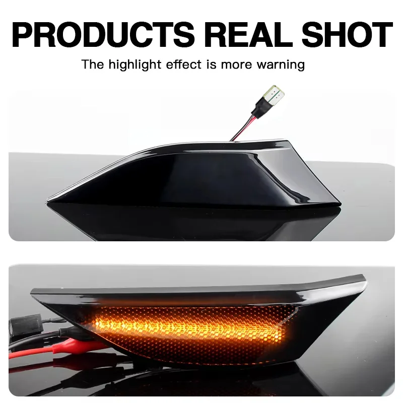 2 قطعة LED المصد الأمامي الديناميكي عاكس الجانب ماركر ضوء بدوره مصابيح إشارة ل 911 991 981 982 718 Boxster كايمان #6