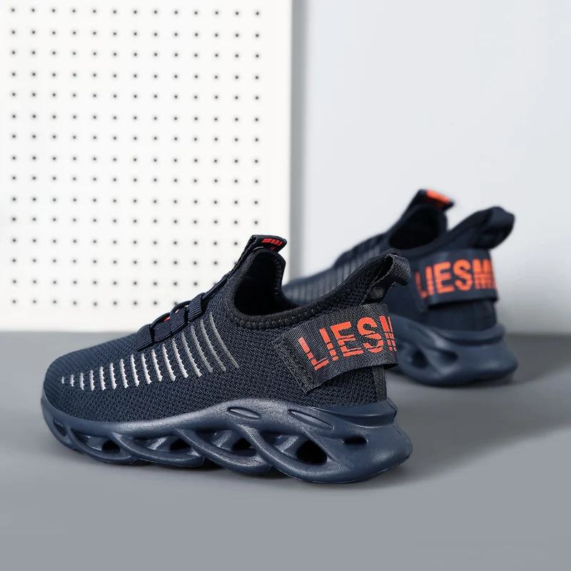 Brand Kids Running Shoes For Child Breathable Mesh Boys Sneakers Girls Lightweight Tenis Shoes Hollow Sole Increased Sport Shoes