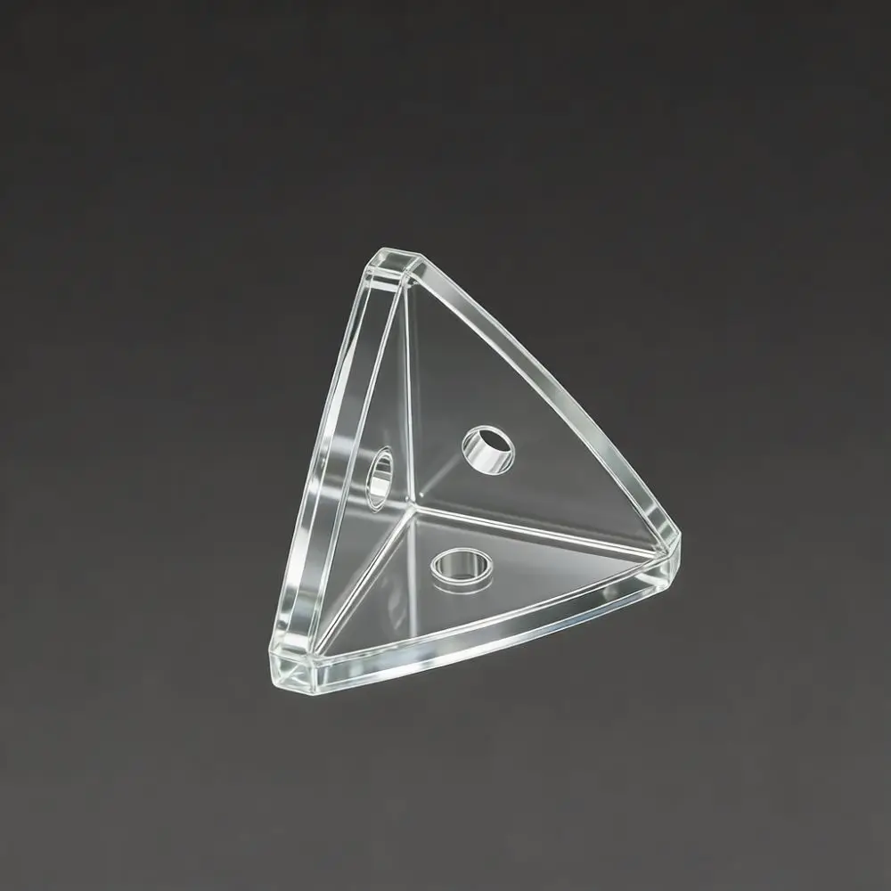 Transparent Corner Brace Connector Set For Display Case Right Angle Support Fitting Invisible Fastener DIY Assembler