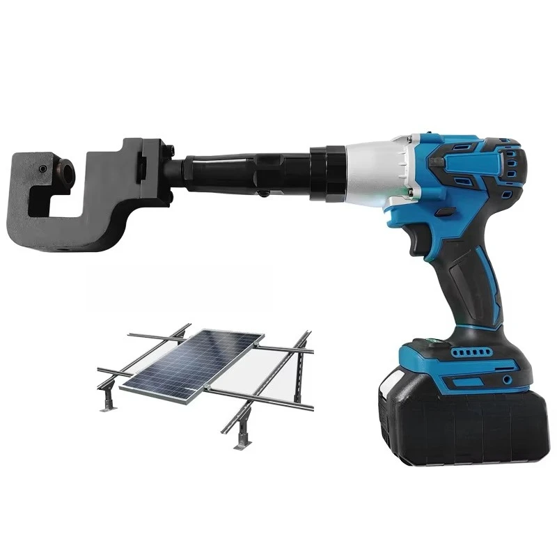 Power Electric Tools Cordless Hole Puncher, 21V Lithium Battery with Carbide Drill Bit, 50mm Throat Deep.
