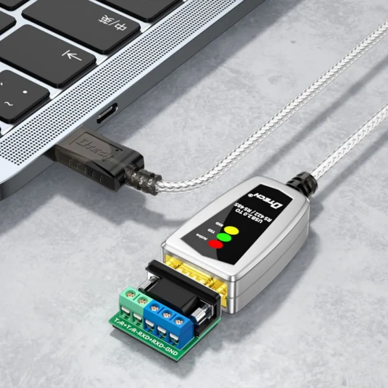DTECH DT-5119 0.5M USB 2.0 to RS485 RS422 Serial Converter Communication Cable with FT232RLand SP485 Dual Chip