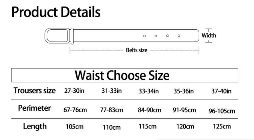 3,8 cm neuer Herrengürtel im leichten Luxus-Stil, trendiger Gürtel für Jeans, Hosen, Freizeithosen, vielseitiger Hosenriemen, 7 Farben – Detail 1
