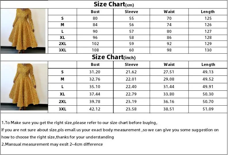 2024 Vintage-Mode Pailletten Frauen Kirche Swing Kleider Lange Hülse O-ansatz Hohe Taille Elegante Glitter Bankett Party Abendkleid – Detail 1