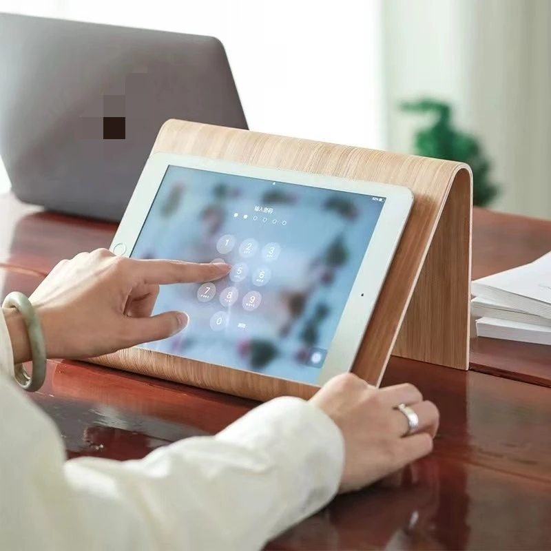 

Simple wooden FOR iPad storage and learning stand, Nordic lazy stand, kitchen desktop stand