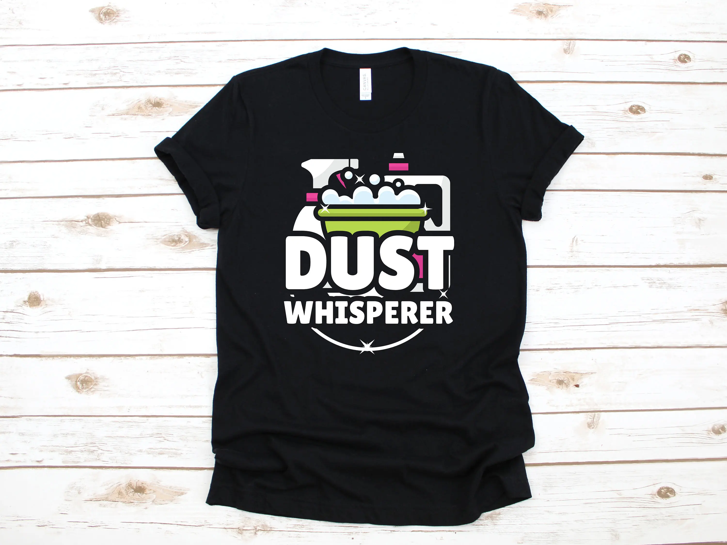 Dust Whisperer T Shirt Funny Housekeeper Maid SweaT Long Sleeve Chores Cleaning Kids Apparel