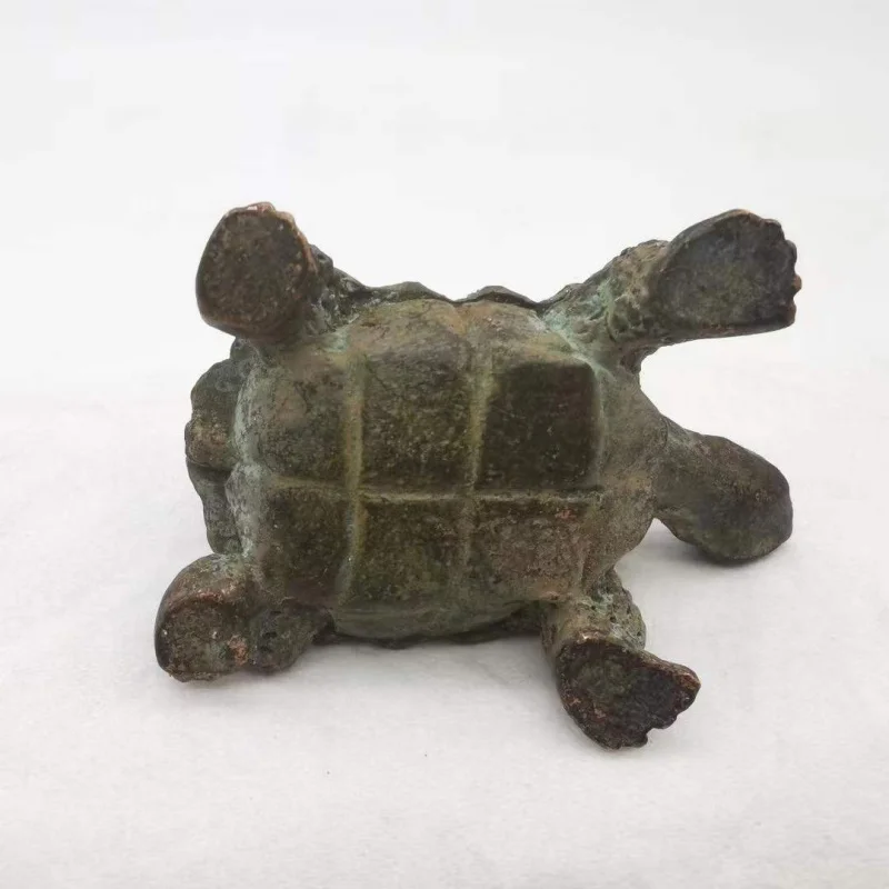 Antique Antique Wholesale Pure Copper Thickened Turtle Ornaments Nostalgic Living Room Home Retro Craft Old Rural Objects