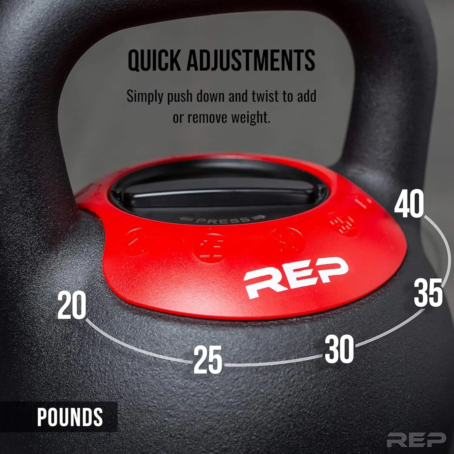 Adjustable Kettlebell Set for Home Gym, 20 - 40 lb Variable Options, Compact Steel with Ergonomic Handle for Strength Training