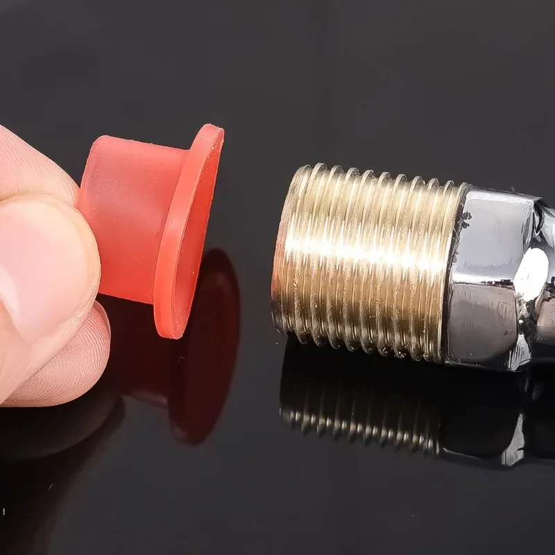 30 Stück Auslaufsichere Dichtungsringe für Wasserhähne, Gummi-Rohrdichtungsscheiben, Silikon-Rohrverschluss, Dreieckventil-Schlauch, Sanitär-Zubehör – Detail 4