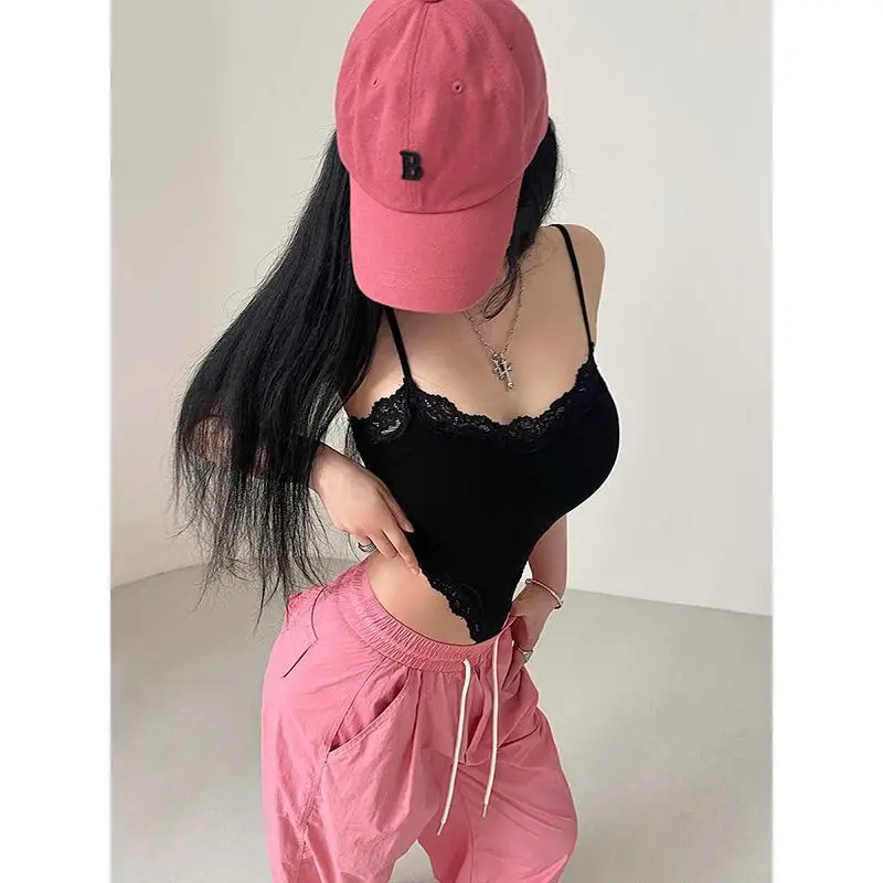 مثير الدانتيل لصق حزام بذلة المرأة Faion الخريف جديد Sle سليم صالح ملابس داخلية أعلى U-النيلين ort طول لباس غير رسمي