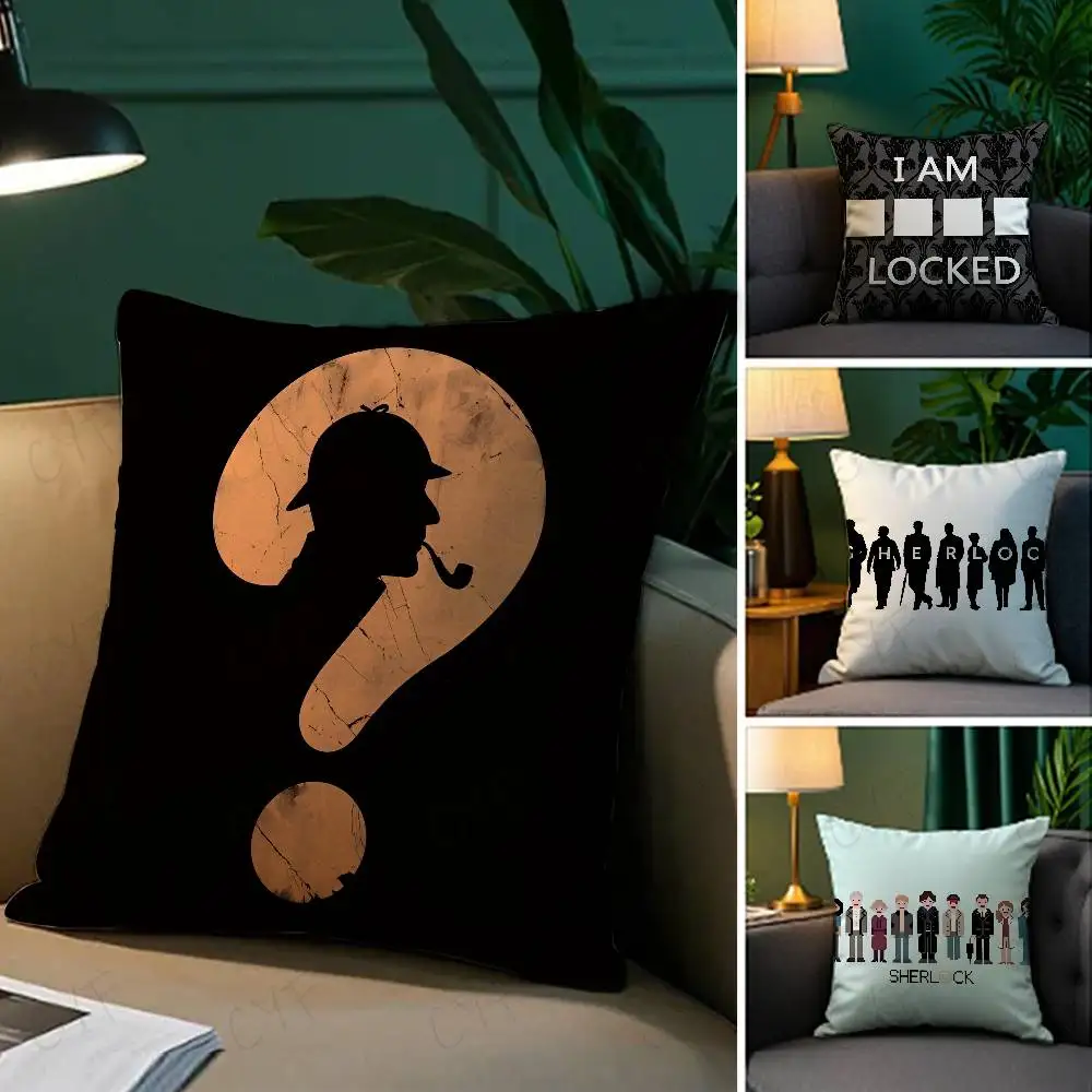

Hot Movie S-SherlockS Pillow Case Custom Printed Brushed Fleece Pillow, Baby Skin-Touch, Eco-Friendly Dye-Sublimation Cushion fo