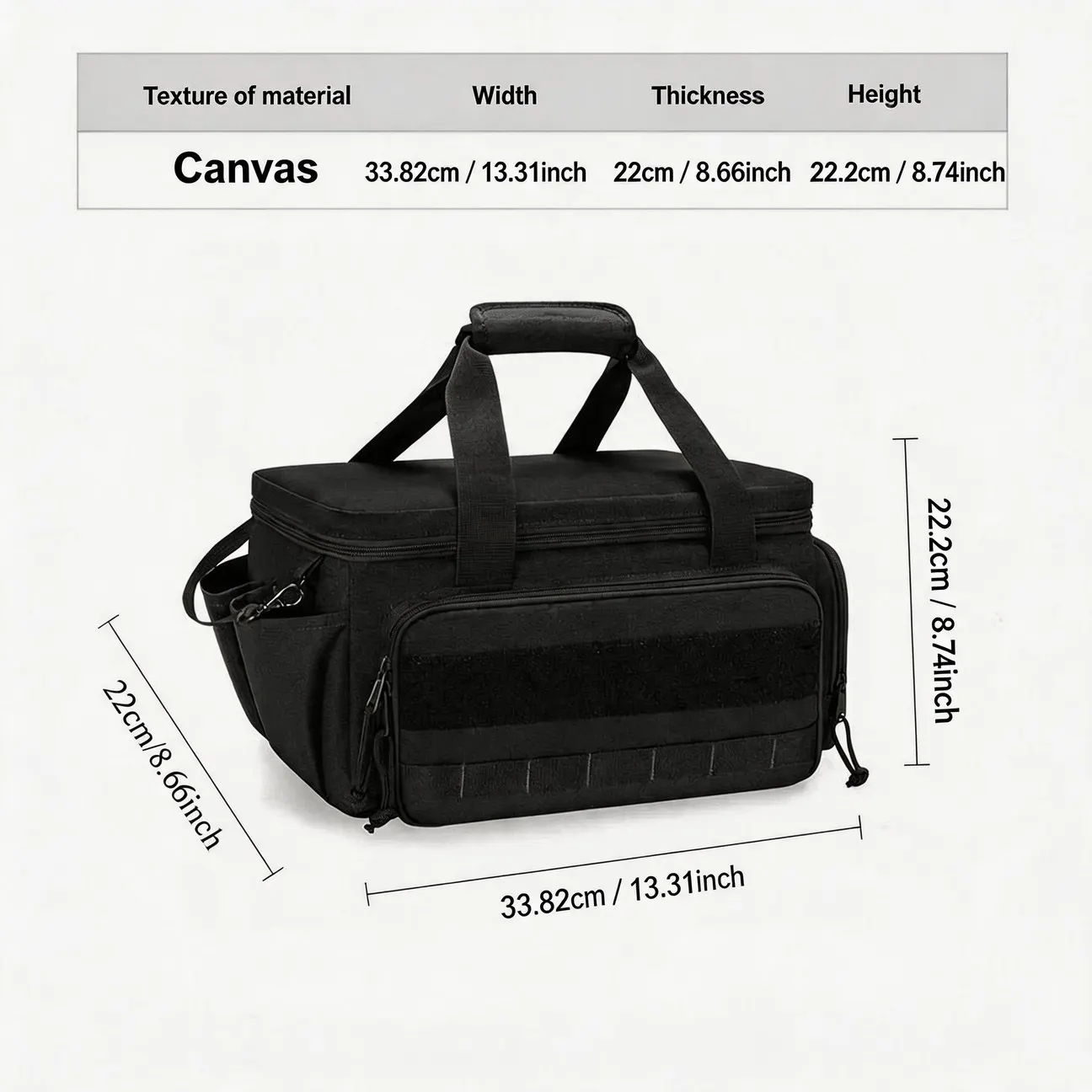 Classic Handheld Compartment Tool Bag Storage Utility Style