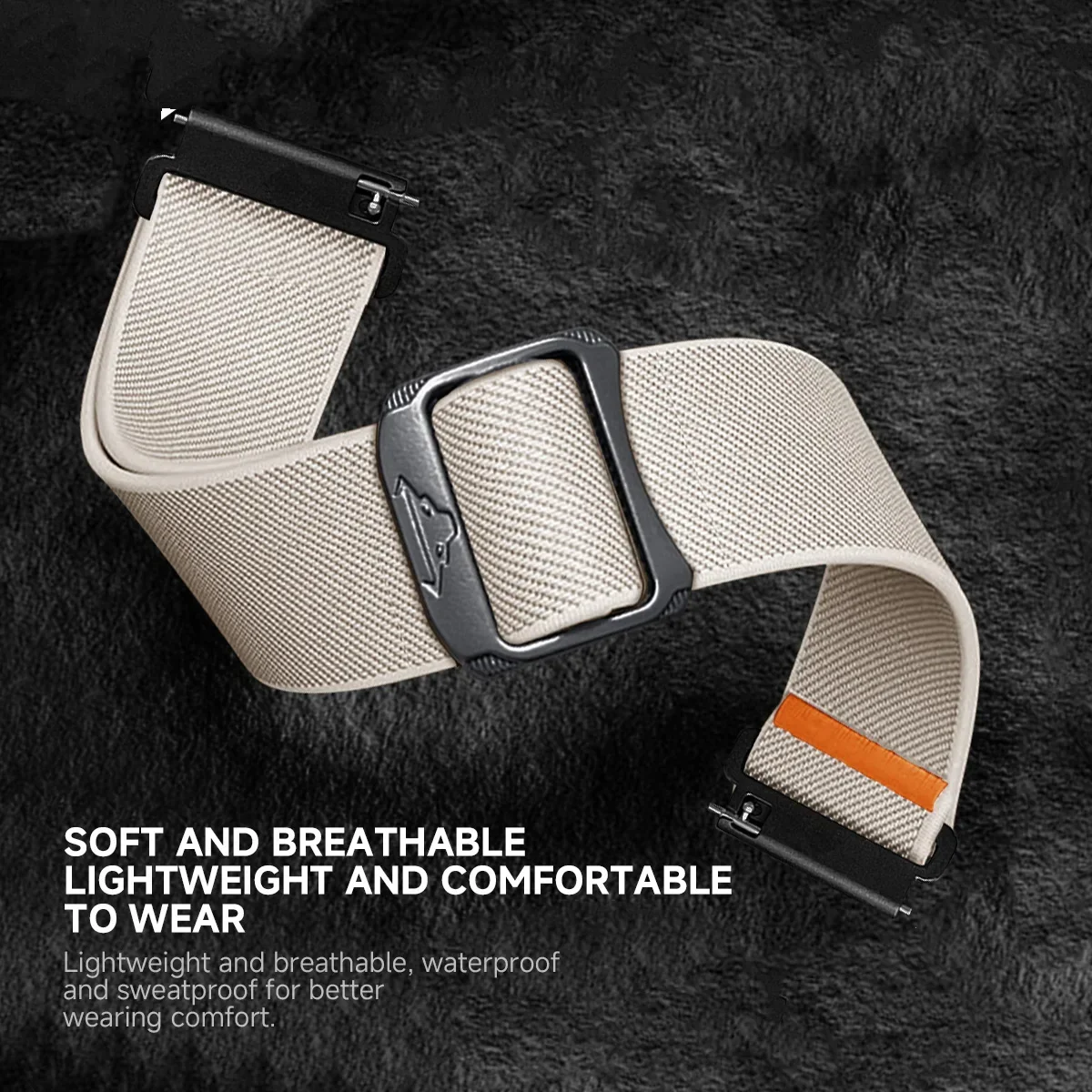 가민 Venu 3 2, 가민 포러너 570 265 255 165, Vivoactive 6 5 Venu Sq용 20mm 22mm 나일론 시계줄 (탄성 팔찌)