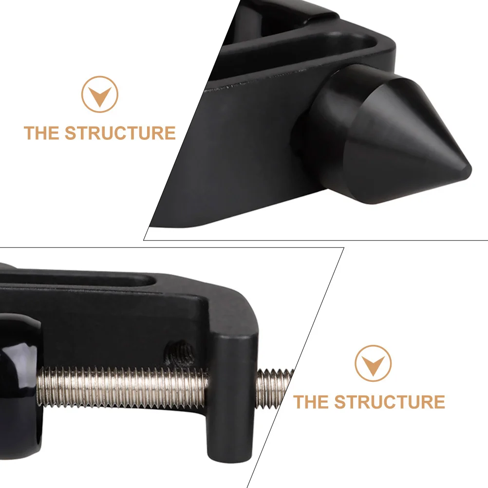 

Clarinet Desktop Bracket Black ABS Metal Clarinet Fixing Clamp Adjustable Screw Cork Polishing Holder Music Instrument Accessory