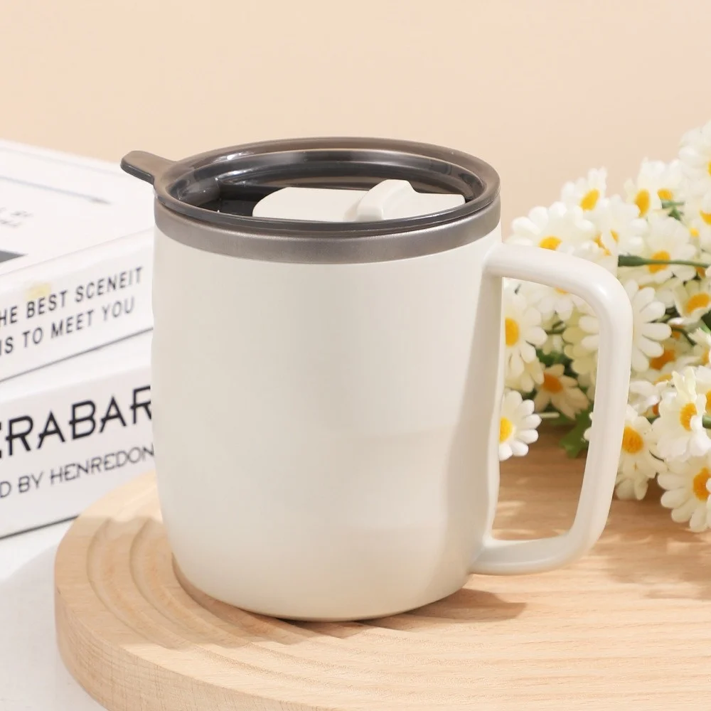 

Pure Titanium Double-Layer Insulated Mug with Lid Household & Office Use Coffee Tea Other Beverages