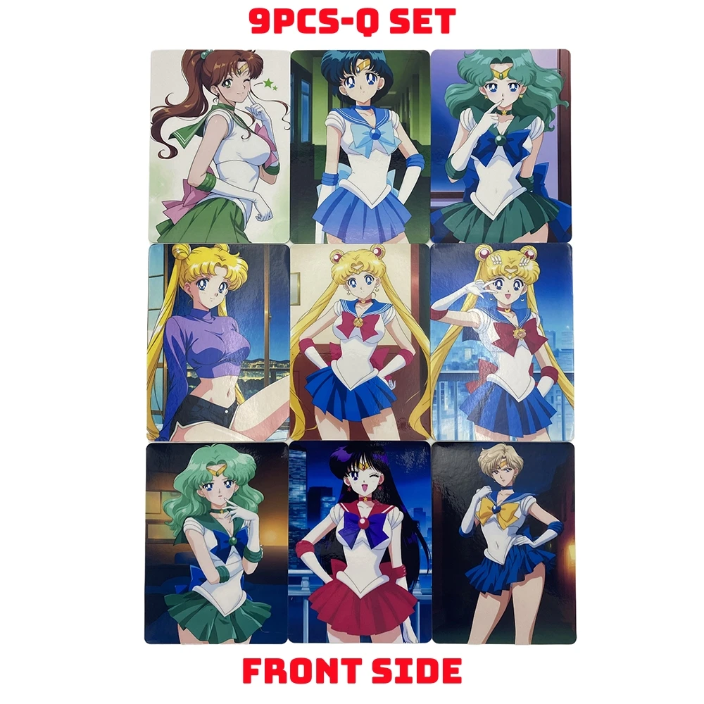 

Роскошная версия аниме Сейлор Мун ACG карты 9 шт./компл. сексуальная обнаженная коллекция Waifu Usagi Ami Rei Makoto Minako флэш-карта подарок на рождение