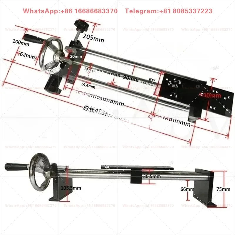 HLA Spiral Rack 500N/50KG Hand-cranked Horizontal Push-pull Force Gauge Test Stand
