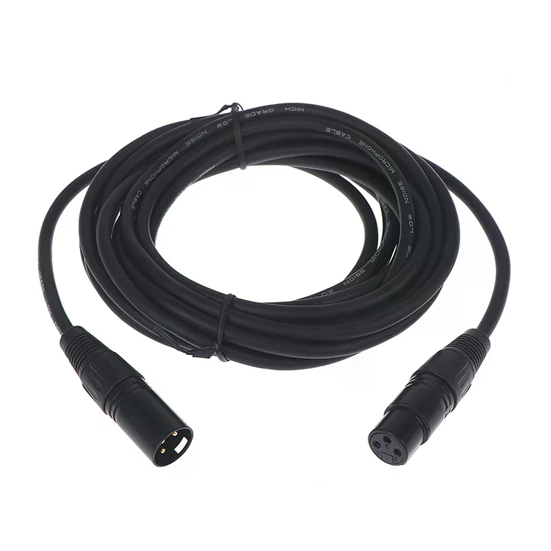 1-3m DMX 3-PIN DMX512 Male To Female Cable LED PAR Stage Light DMX Signal Line Dj Equipment DMX512 Signal Line Xlr Connector