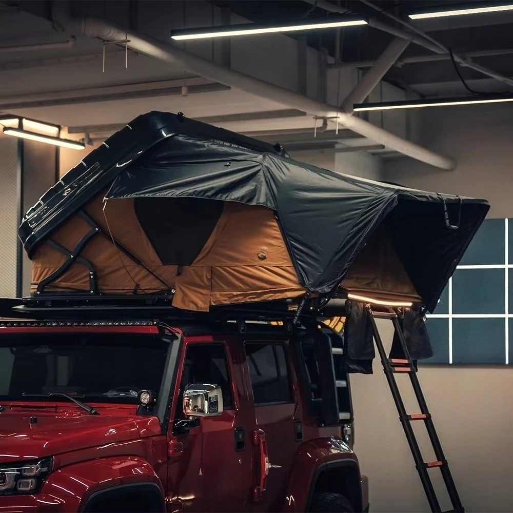 Foldable Hard Shell Roof Top Tent Pu Coating Family Car Rooftop Camping Tent for 5 Person