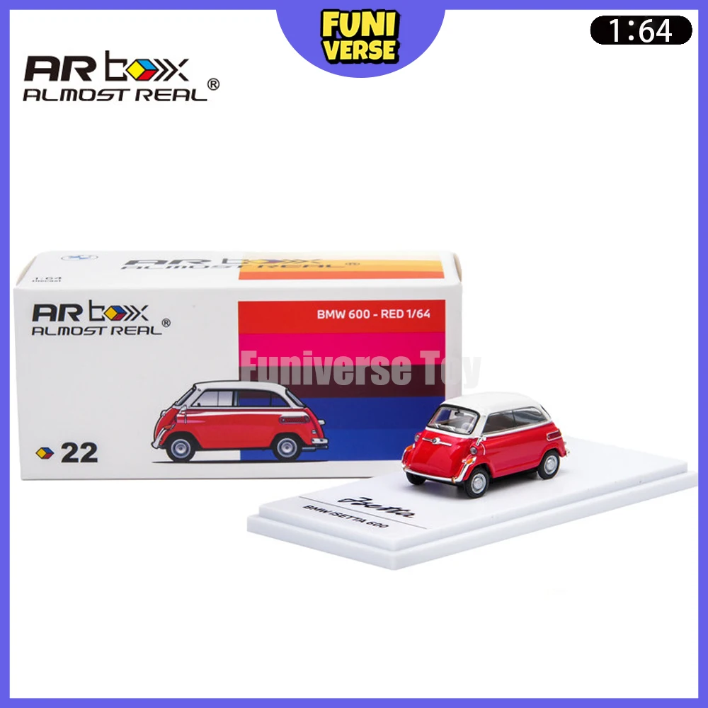 Nuevo Modelo de Auto Original a Escala 1/64, BMW 600, Modelo de Auto de Aleación, BMW Isetta con Ventana de Burbuja, Adorno de Escritorio, Regalos de Juguete Personalizados para Niños