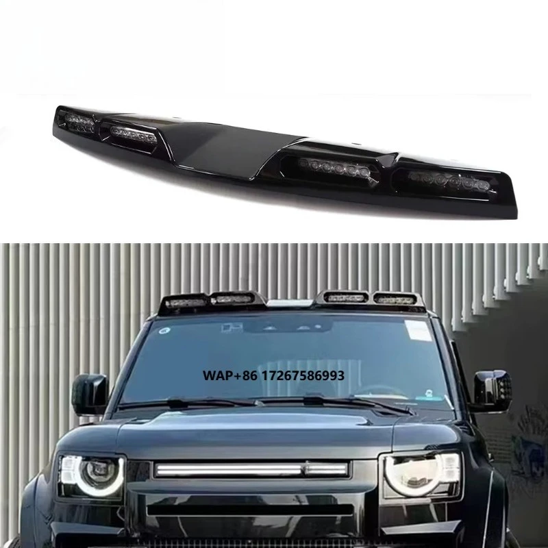 

Waterproof Glossy LR Defender 90 110 Roof Light Bar Pod New Dry Carbon Fiber ABS Material for Jeep for Wrangler Bumper Type